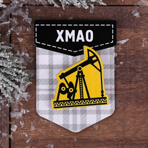Деревянный значок "ХМАО.Вышка", 5х6,8 см. 3950209