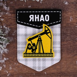 Деревянный значок 
